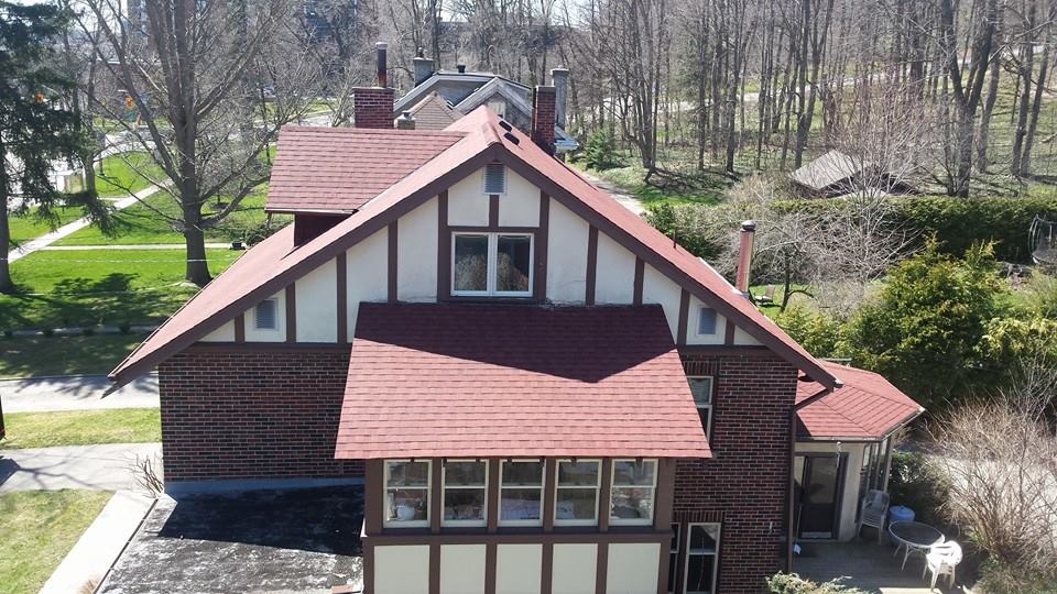 Newly installed roofing